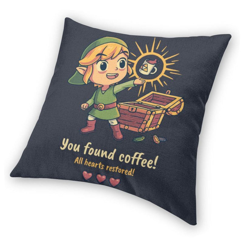 coussin zelda housse you found coffee
