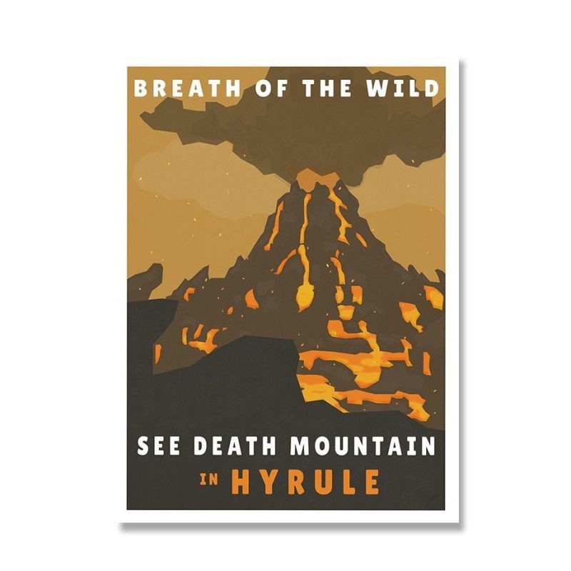 poster zelda botw death mountain
