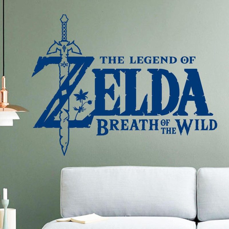 zelda sticker mural breath of the wild